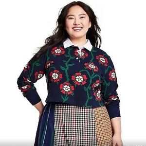 Rowing Blazers Navy Floral Top